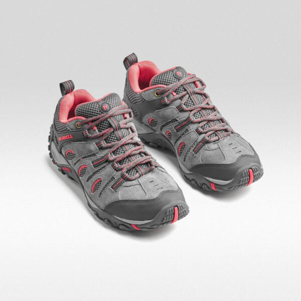 Chaussures de randonnée montagne - MERRELL CROSSLANDER Gris/Rose - Femme