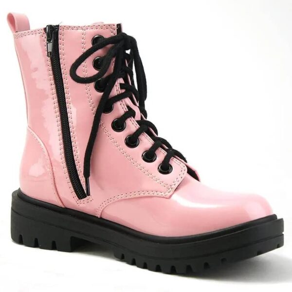 bottes combat à lacets rose SHEIN – Image 3