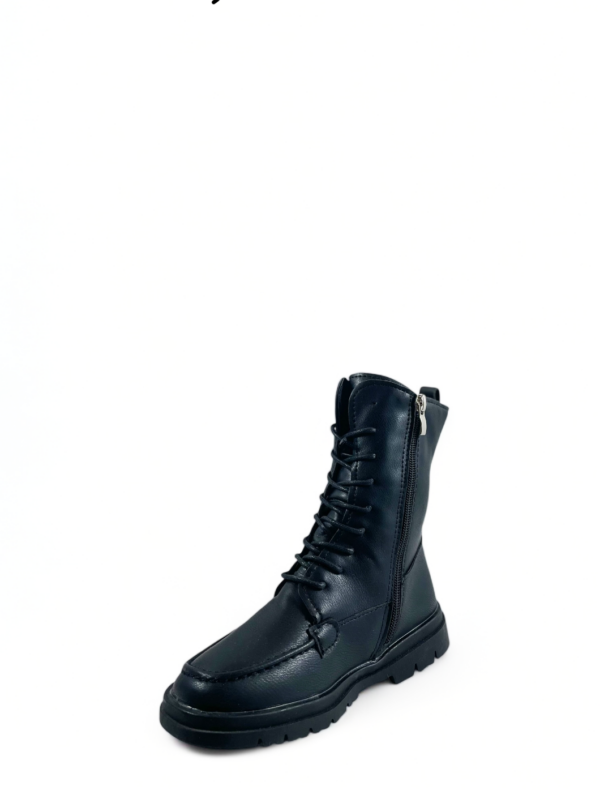 Bottines à lacets Noir SHEIN