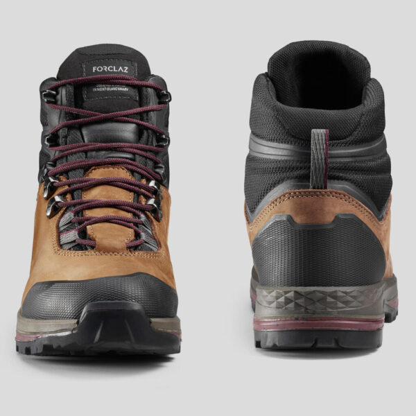 Chaussures imperméables Forclaz en cuir Trek 100 W femme – Image 2