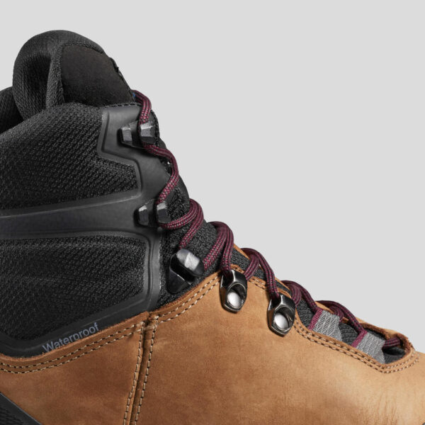 Chaussures imperméables Forclaz en cuir Trek 100 W femme – Image 5
