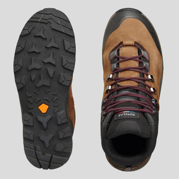 Chaussures imperméables Forclaz en cuir Trek 100 W femme – Image 3
