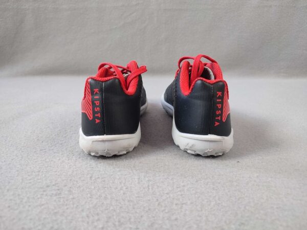 Souliers de football Décathlon Kipsta pour enfants Agility 100 Turf - Noir Rouge – Image 5