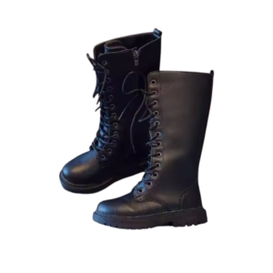 Bottines à lacets Noir SHEIN