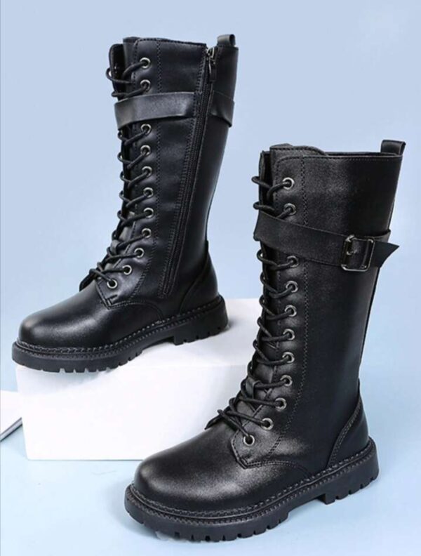Bottines à lacets Noir SHEIN – Image 3