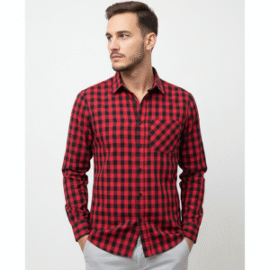 Chemise ALCOTT RED BLACK