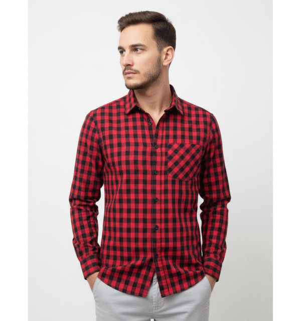 Chemise ALCOTT RED BLACK