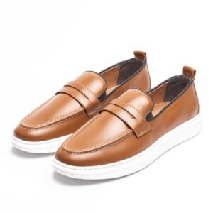 Mocassin Horizon Tabac (Cuir Véritable)